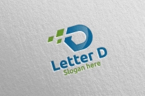 Letter D For Digital Marketing Financial Logo Screenshot 1