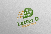 Letter D For Digital Marketing Financial Logo Screenshot 4