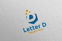 Letter D For Digital Marketing Financial Logo Screenshot 5