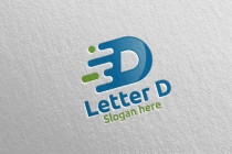 Letter D For Digital Marketing Financial Logo Screenshot 1