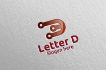 Letter D for Digital Marketing Financial Logo Screenshot 4