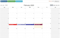 FULL AJAX CALENDAR WITH WORKING DAYS AND BUSINESS  Screenshot 4