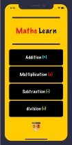 Math Learner For Kids iOS App OBJ C Screenshot 1