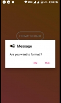SD Card Formatter Android Application Template Screenshot 2