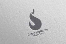 3D Fire Flame Element Logo Design Screenshot 3