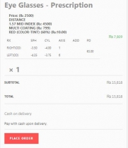 WooCommerce Eyeglasses And Lenses  Advanced Screenshot 7