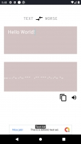 Morse Translator - Android Studio Java Application Screenshot 1