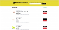 Remote Online Jobs - PHP Laravel Script Screenshot 1