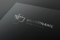 Medical Leaf Logo Template Screenshot 1