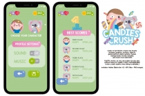 Candies Crush Match 3 Game Assets Screenshot 8