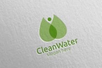 Green Water Drop Health Care Logo Screenshot 1