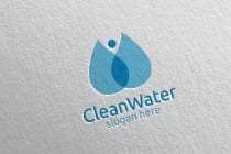 Green Water Drop Health Care Logo Screenshot 5