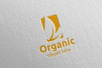 Natural And Organic Logo Design Template Screenshot 2