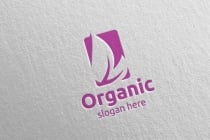 Natural And Organic Logo Design Template Screenshot 4