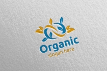 Infinity Natural and Organic Logo design template Screenshot 2