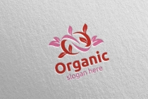 Infinity Natural and Organic Logo design template Screenshot 4