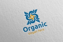 Infinity Natural and Organic Logo design template Screenshot 2