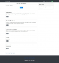 Lyrics Finder PHP Script Screenshot 1