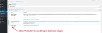 Dragon Calendar WordPress Plugin Screenshot 1