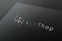 Eco Shop Logo Template Screenshot 1