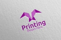 Fly Printing Company Logo Design Screenshot 2