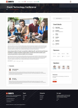 Evanto - Event HTML Website Template Screenshot 3