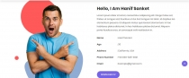 Hanif Personal Portfolio Template Screenshot 2