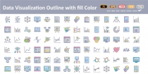  Data Visualization Vector icons Screenshot 6