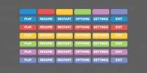 GUI Button Flat Design Screenshot 6