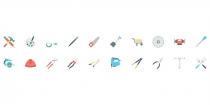 100 Tools Color Vector Icon Screenshot 3