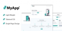 MyApp Landing Page Screenshot 1