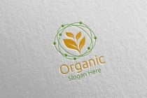 Organic Botanical Gardener Logo Design Screenshot 1