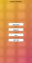Resistor Calculator - iOS Source Code Screenshot 1