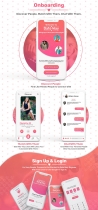 Date Way- Dating App UI - PhotoShop PSD Screenshot 4