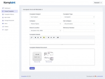 Komaplaint - Online Complaint Management System Screenshot 4
