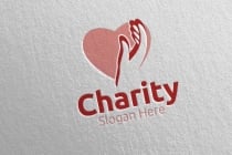 Charity Hand Love Logo Design Screenshot 1