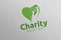 Charity Hand Love Logo Design Screenshot 2