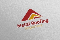 Real Estate Metal Roofing Logo Screenshot 1