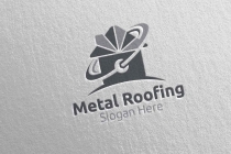 Real Estate Metal Roofing Logo Screenshot 3