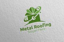 Real Estate Metal Roofing Logo Screenshot 4