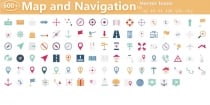 600+ Map and Navigation Icons Screenshot 5