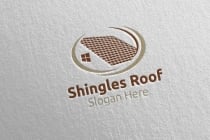 Real estate Shingles Roofing Logo Screenshot 1