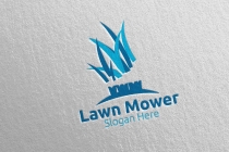 Lawn Mower Logo for Lawn Mowing Gardener Design Screenshot 1