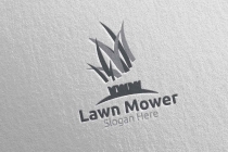 Lawn Mower Logo for Lawn Mowing Gardener Design Screenshot 3