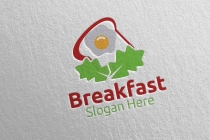 Breakfast Fast Food Delivery Logo Screenshot 1