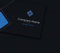 Flat And Dark Business Card Screenshot 3