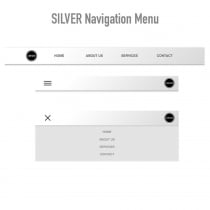 Responsive Metallic Navbar Menus CSS Screenshot 4