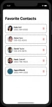 Favorite Contacts - iOS 14 Widget App Source Code Screenshot 4