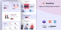 Roobiza - Agency Landing Page Template Screenshot 1