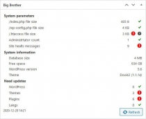Big Brother - Managing Multiple WordPress Sites Screenshot 2